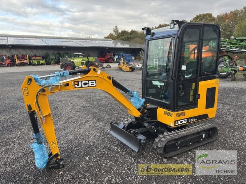 Bagger du type JCB 16C-1, Gebrauchtmaschine en Meppen (Photo 1)