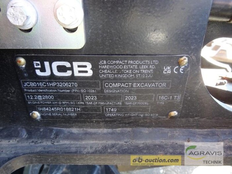 Bagger tip JCB 16C-1, Gebrauchtmaschine in Uelzen (Poză 9)