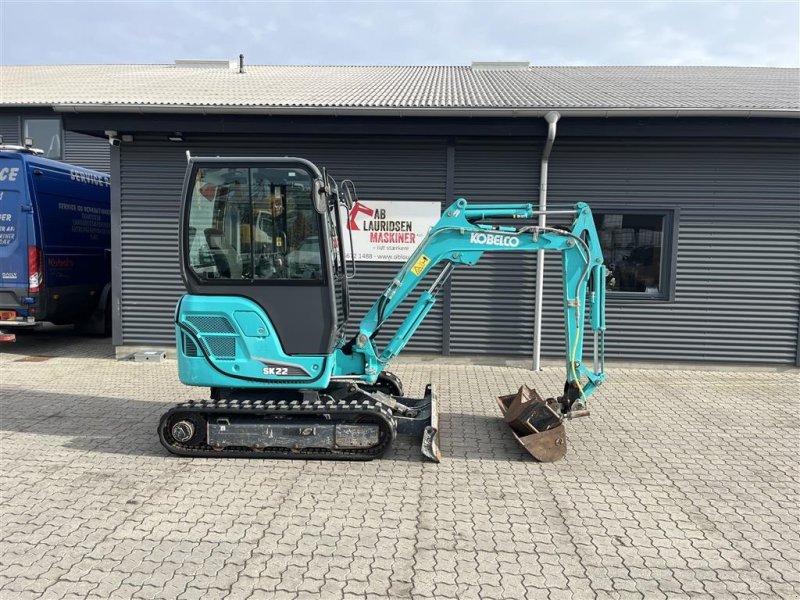 Bagger del tipo Kobelco SK22 med tiltman kun kørt 610timer!, Gebrauchtmaschine en Rønnede (Imagen 1)