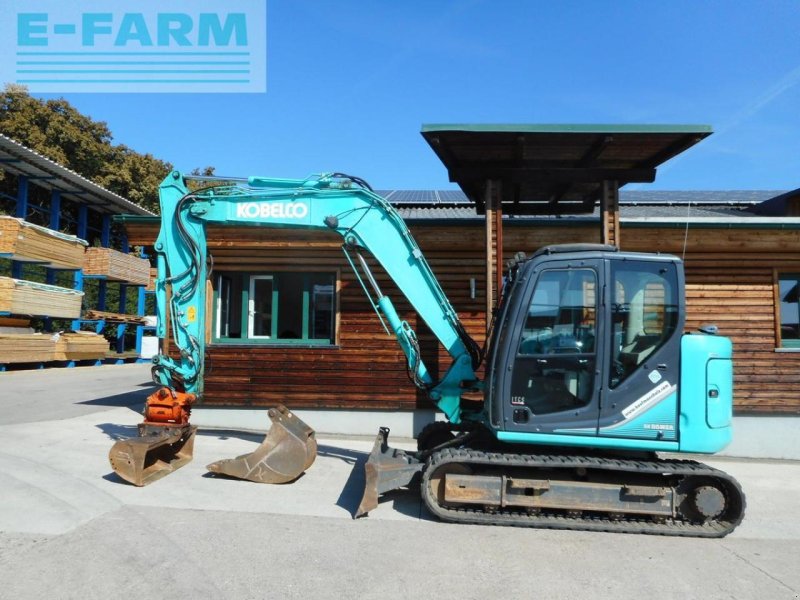 Bagger del tipo Kobelco sk85msr-3e ( 8.980kg ) mit powertilt u. hydr. sw, Gebrauchtmaschine en ST. NIKOLAI/DR. (Imagen 1)