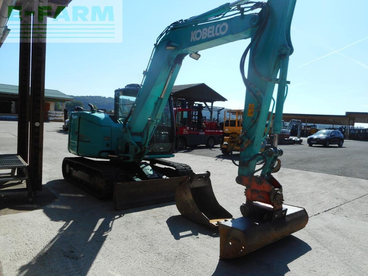 Bagger tip Kobelco sk85msr-3e ( 8.980kg ) mit powertilt u. hydr. sw, Gebrauchtmaschine in ST. NIKOLAI/DR. (Poză 5)