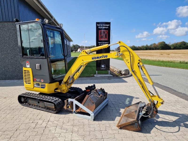 Bagger des Typs Komatsu PC16R-3HS med lavt timetal, Gebrauchtmaschine in Vrå (Bild 1)