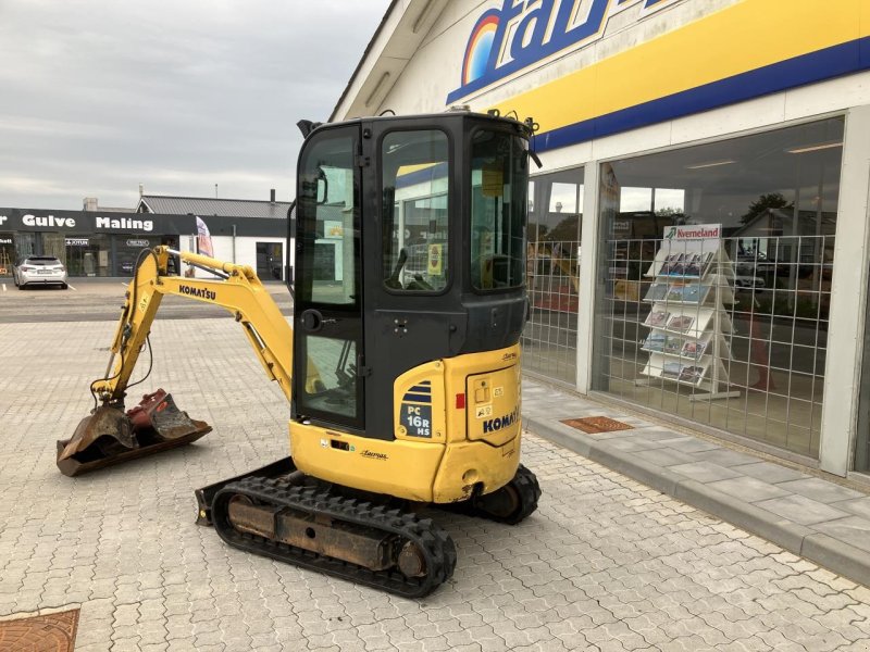 Bagger a típus Komatsu PC16R HS MINIGRAVER, Gebrauchtmaschine ekkor: Brønderslev (Kép 1)