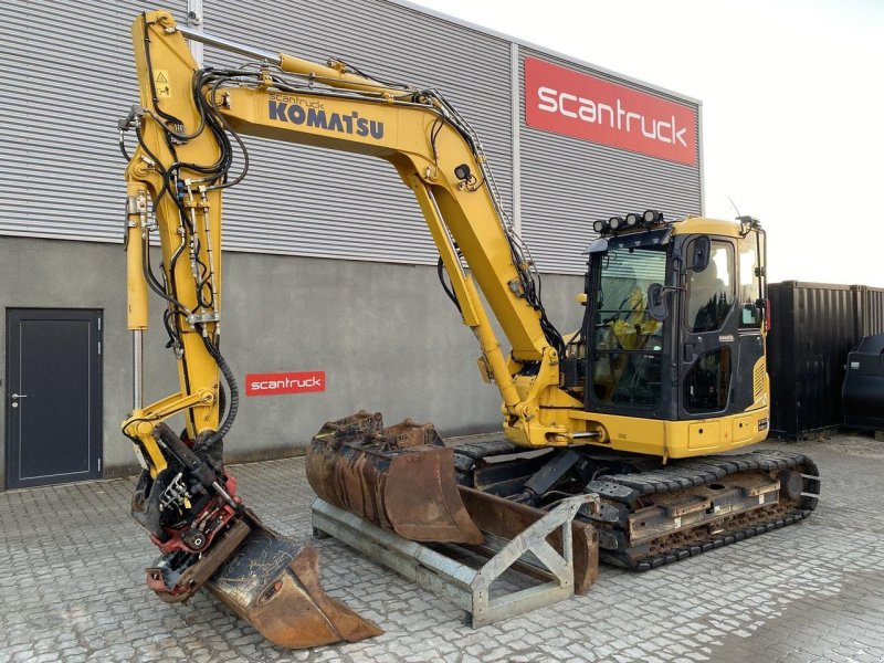 Bagger du type Komatsu PC88MR-10, Gebrauchtmaschine en Skive (Photo 1)