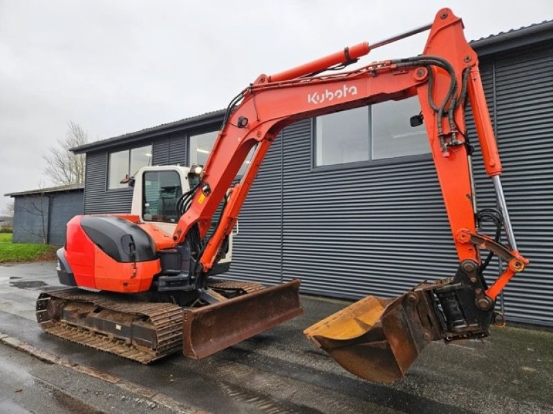 Bagger van het type Kubota KX 080-3, Gebrauchtmaschine in Fårevejle (Foto 1)