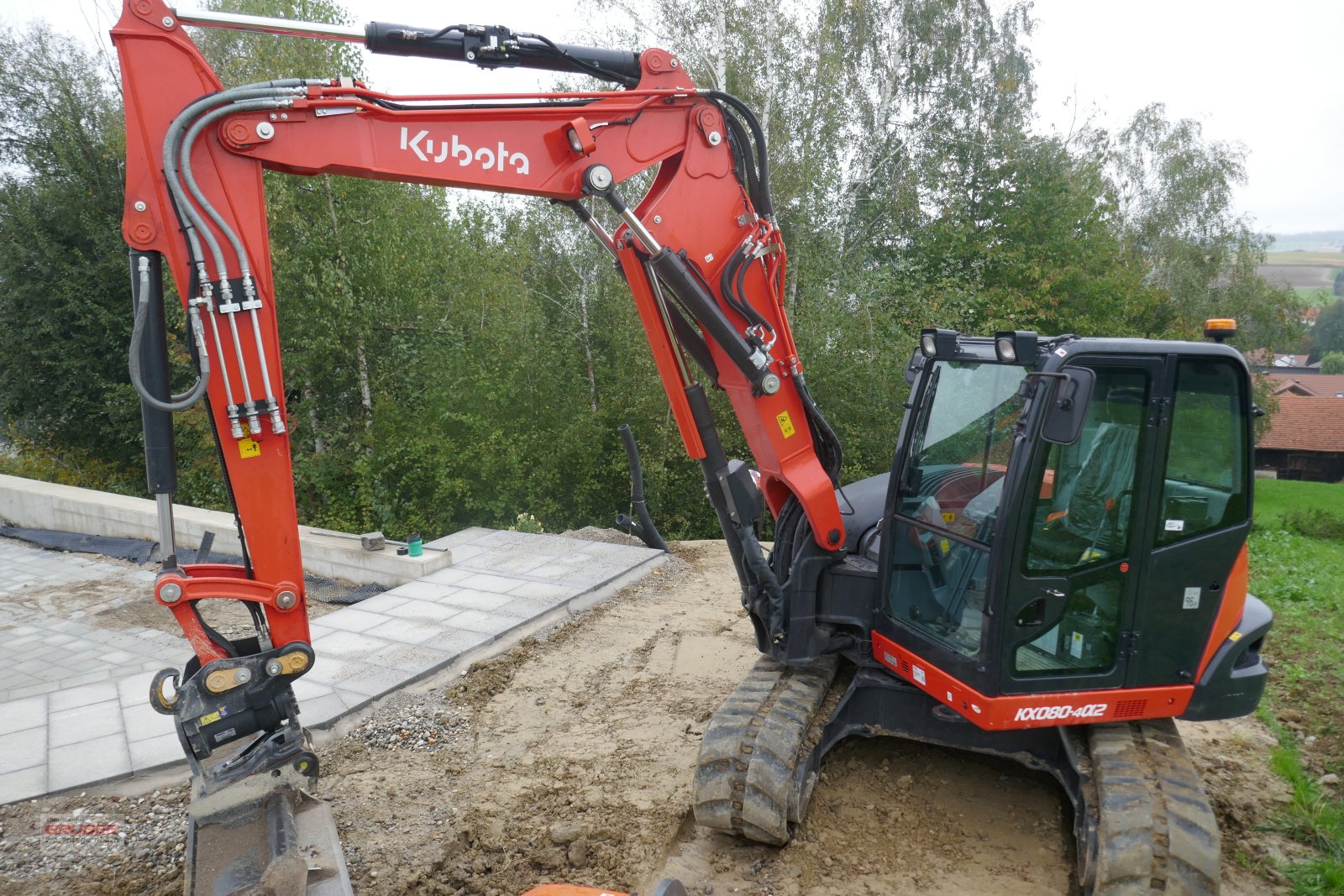 Bagger del tipo Kubota KX 080-4 - 8,4 to - 4,6m Grabtiefe - Verstellausleger, Gebrauchtmaschine en Dorfen (Imagen 1)