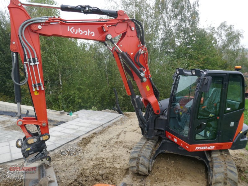 Bagger of the type Kubota KX 080-4 - 8,4 to - 4,6m Grabtiefe - Verstellausleger, Gebrauchtmaschine in Dorfen