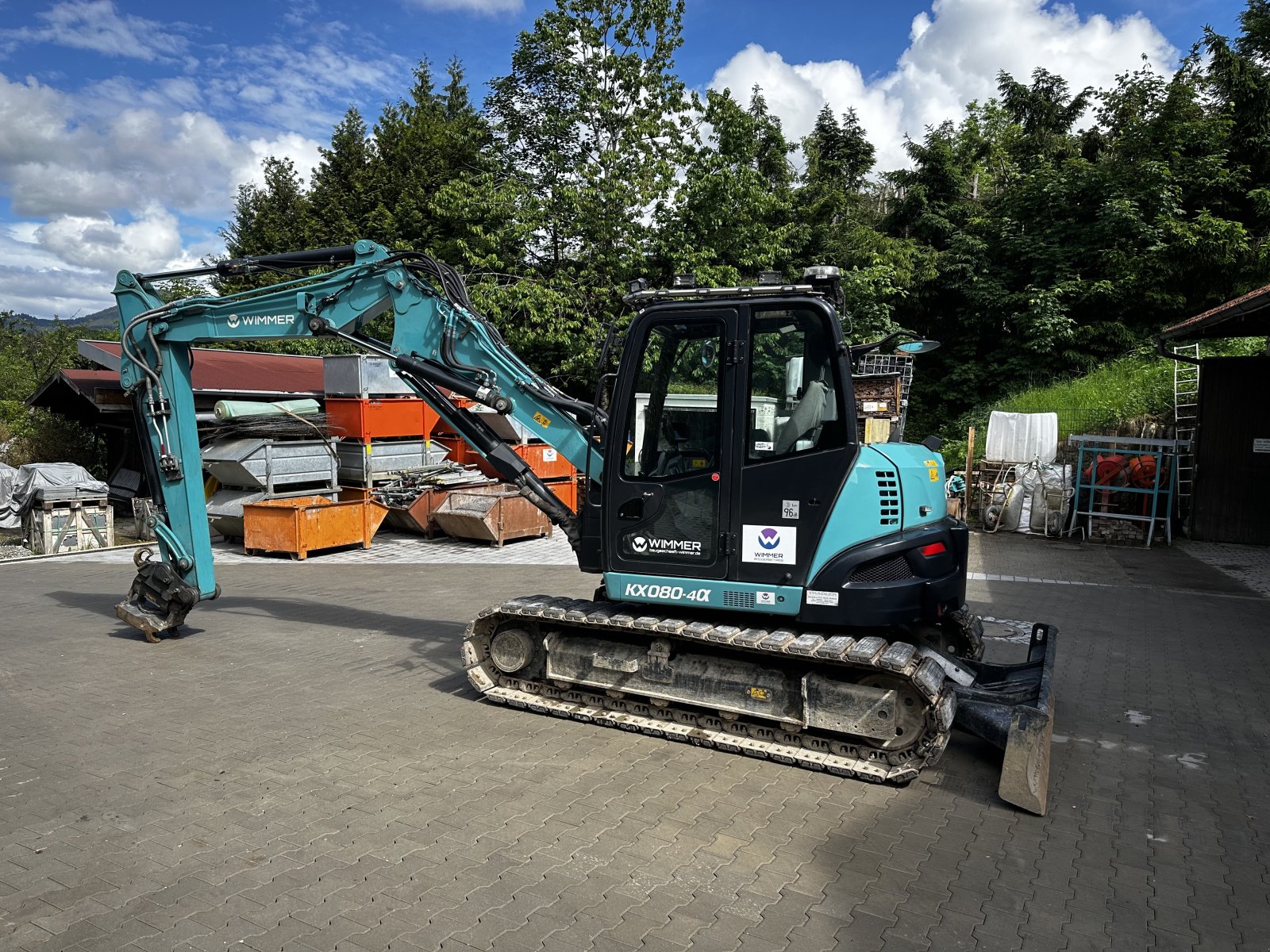 Bagger типа Kubota Kx 080-4a, Gebrauchtmaschine в Samerberg (Фотография 2)