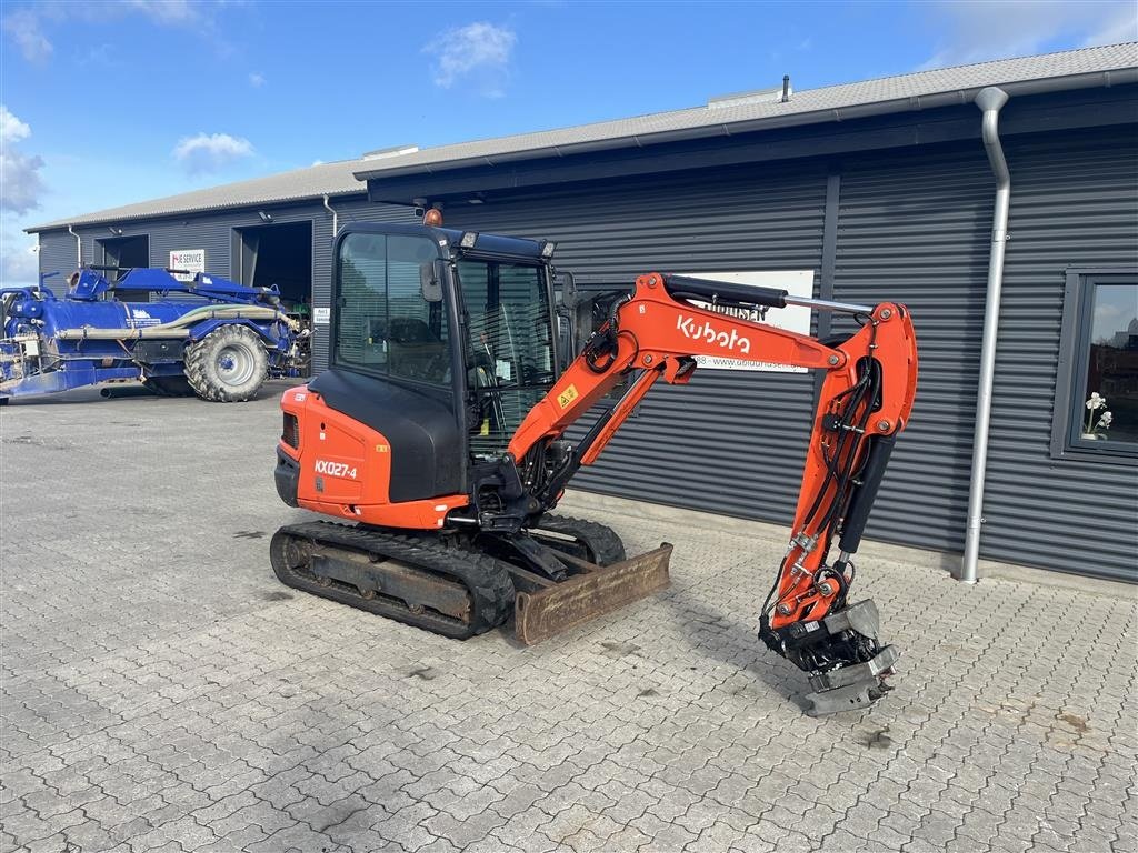 Bagger Türe ait Kubota kx027-4 Rotortilt + Centralsmørring, Gebrauchtmaschine içinde Rønnede (resim 2)