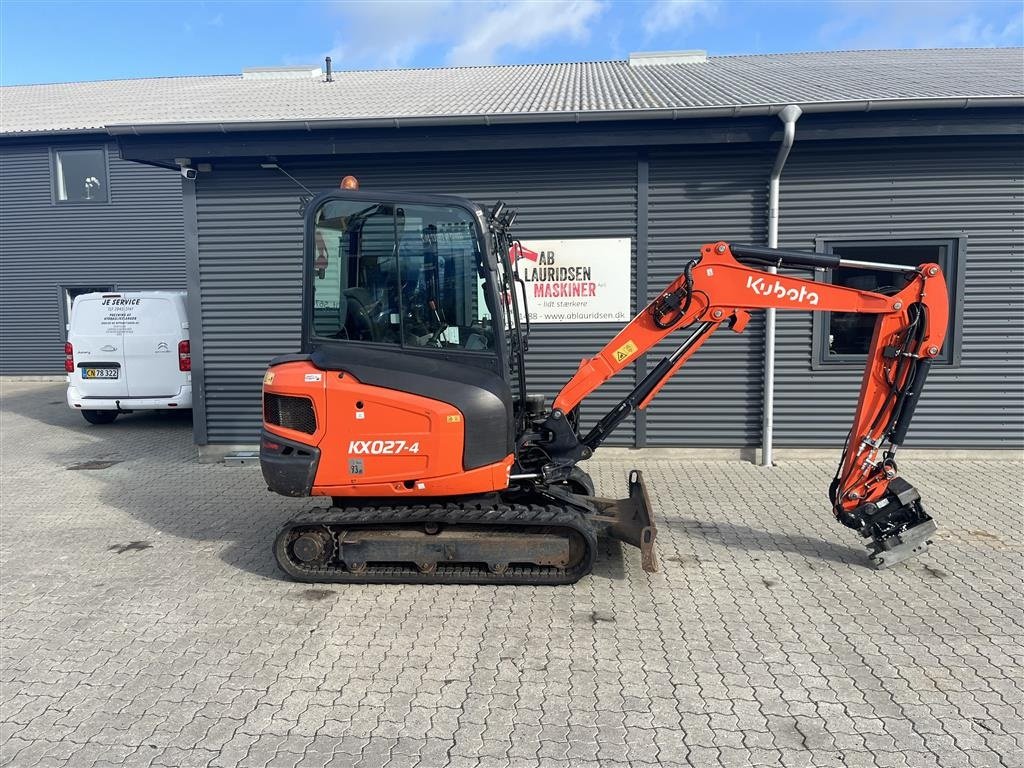 Bagger van het type Kubota kx027-4 Rotortilt + Centralsmørring, Gebrauchtmaschine in Rønnede (Foto 1)