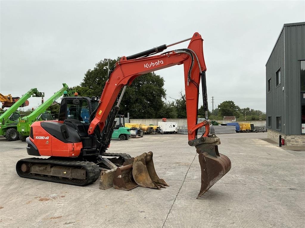 Bagger Türe ait Kubota KX080-4 3 skovle. Ring til Ulrik på 40255544. Jeg snakker Jysk, tysk og engelsk., Gebrauchtmaschine içinde Kolding (resim 1)