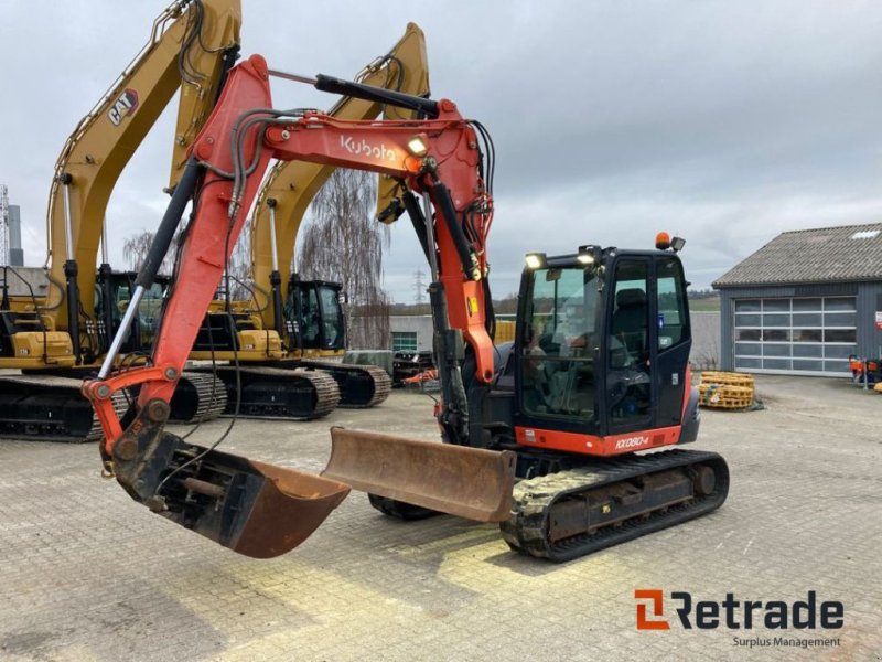 Bagger Türe ait Kubota KX080-4 Excavator, Gebrauchtmaschine içinde Rødovre (resim 1)