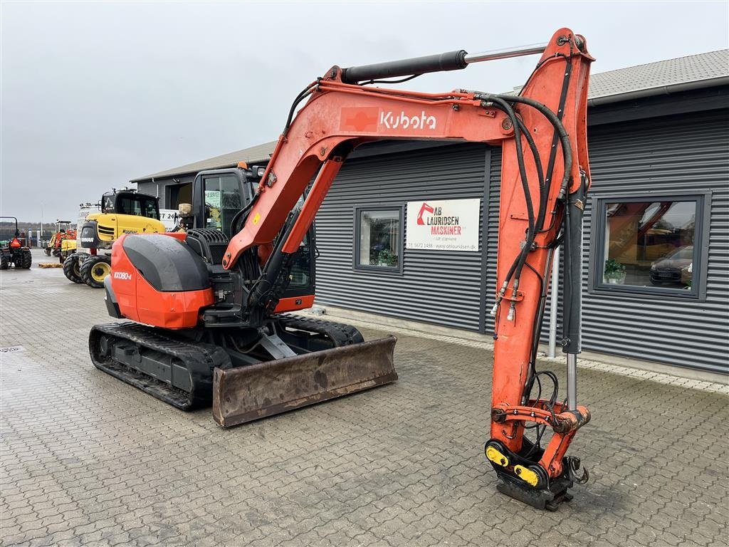 Bagger tipa Kubota KX080-4 hydraulisk hurtigskifte og centralsmørring, Gebrauchtmaschine u Rønnede (Slika 2)