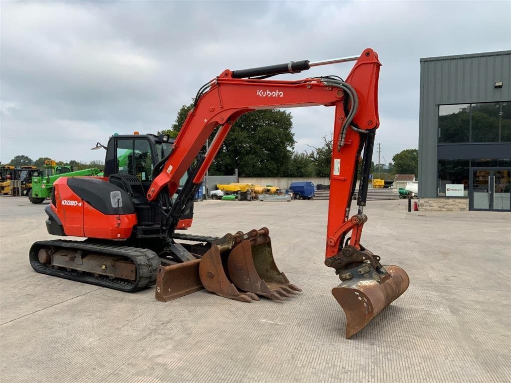 Bagger Türe ait Kubota KX080-4 KX080-4 Alfa. 3 skovle. Hurtig skift. Aircondition. ring til Ulrik på 40255544. Jeg snakker Jysk, tysk og engelsk., Gebrauchtmaschine içinde Kolding (resim 1)