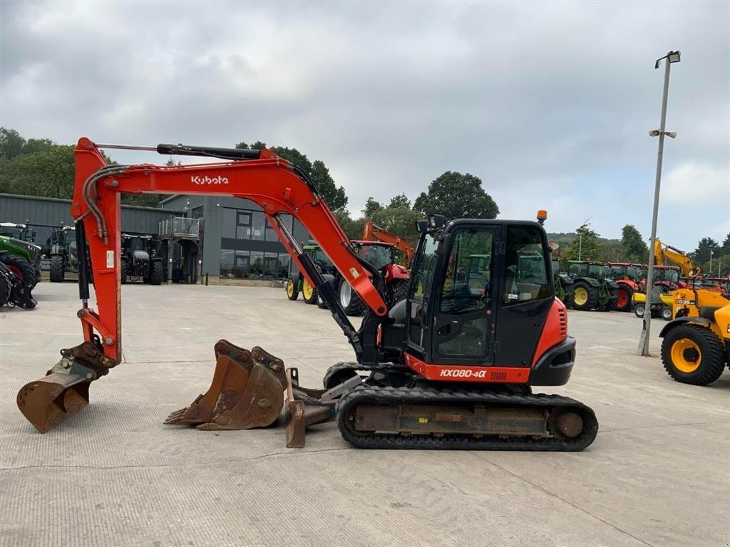 Bagger a típus Kubota KX080-4 KX080-4 Alfa. 3 skovle. Hurtig skift. Aircondition. ring til Ulrik på 40255544. Jeg snakker Jysk, tysk og engelsk., Gebrauchtmaschine ekkor: Kolding (Kép 4)