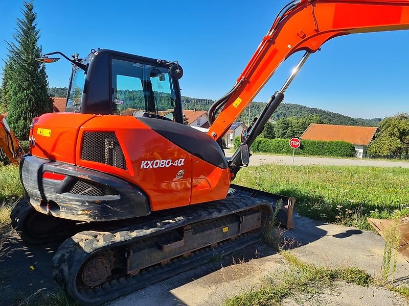 Bagger Türe ait Kubota KX080-4  mit Gummiketten, Gebrauchtmaschine içinde Fürstenstein (resim 1)