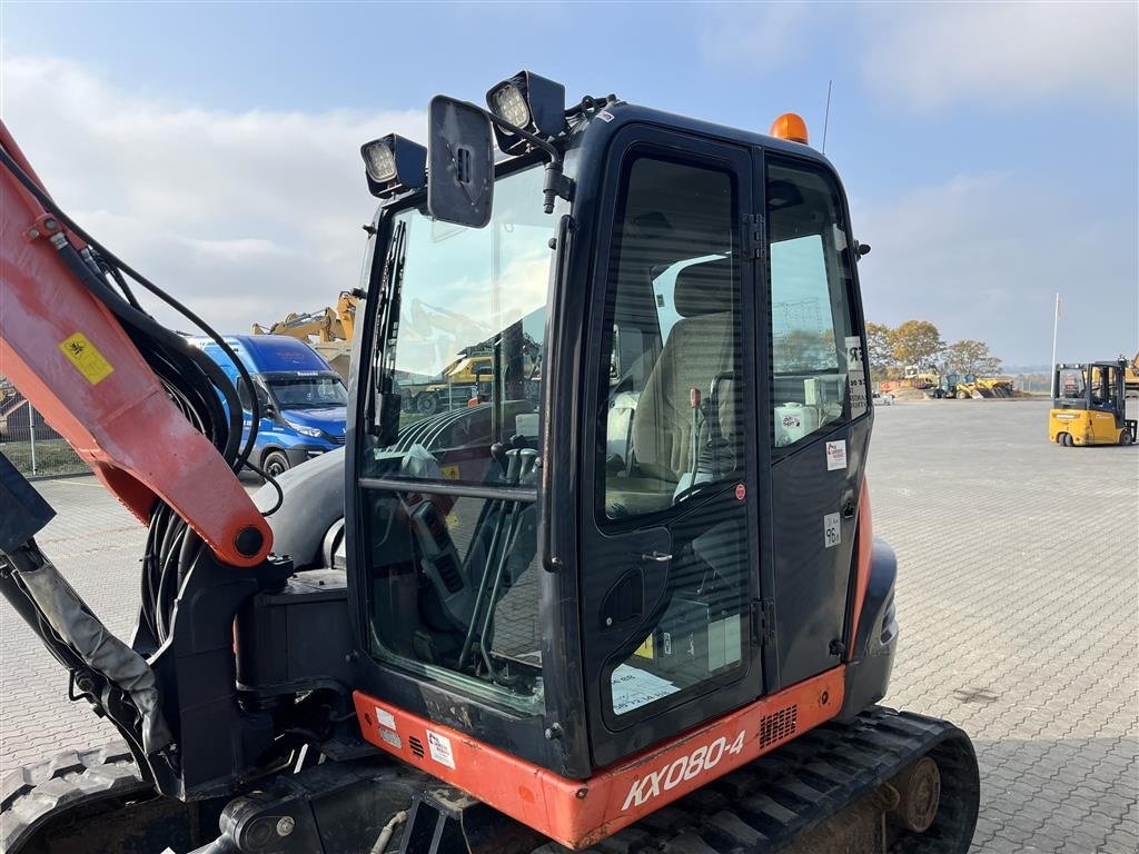 Bagger типа Kubota KX080-4 Rotortilt centralsmørring, Gebrauchtmaschine в Rønnede (Фотография 8)