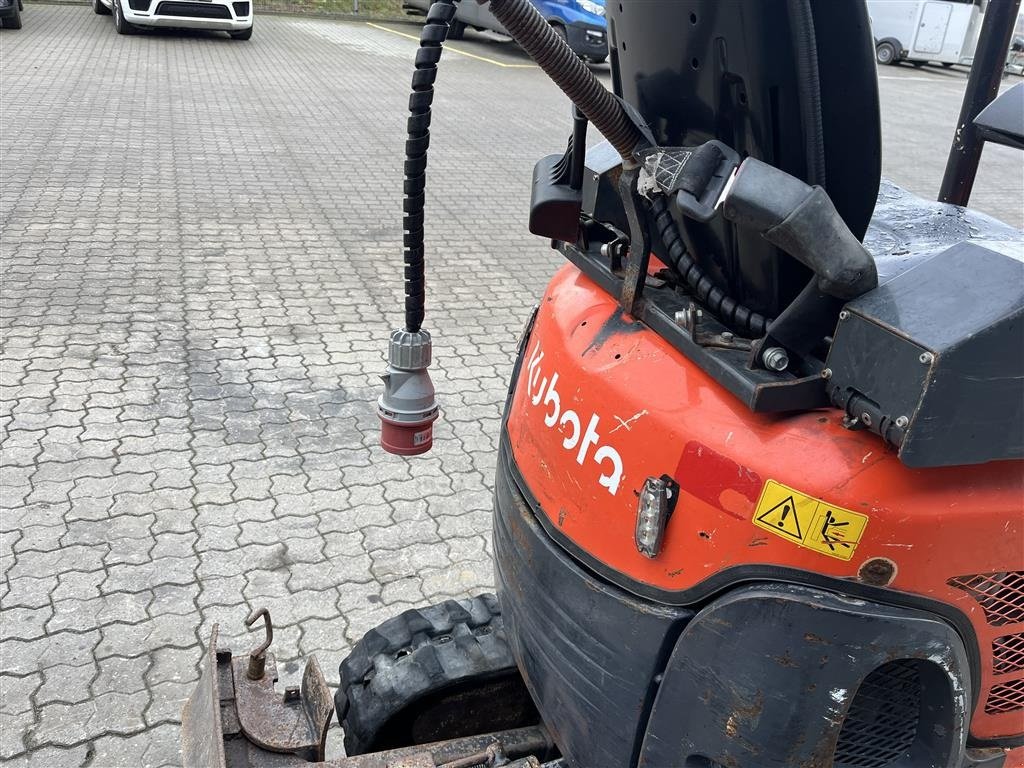 Bagger des Typs Kubota U10 EL ELETRISK Minigraver, Gebrauchtmaschine in Rønnede (Bild 4)