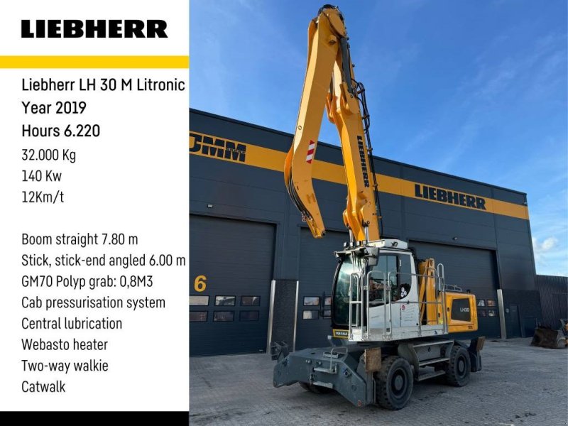 Bagger tipa Liebherr LH 30 M, Gebrauchtmaschine u Vojens