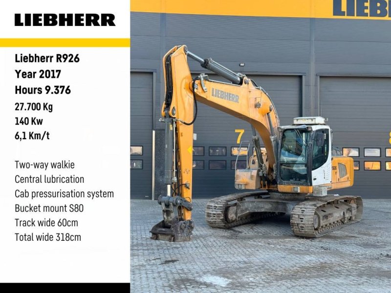 Bagger des Typs Liebherr R 926 LC, Gebrauchtmaschine in Vojens