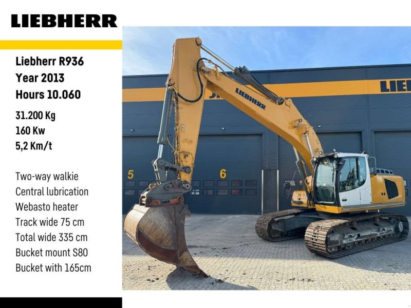 Bagger Türe ait Liebherr R 936 N LC, Gebrauchtmaschine içinde Vojens