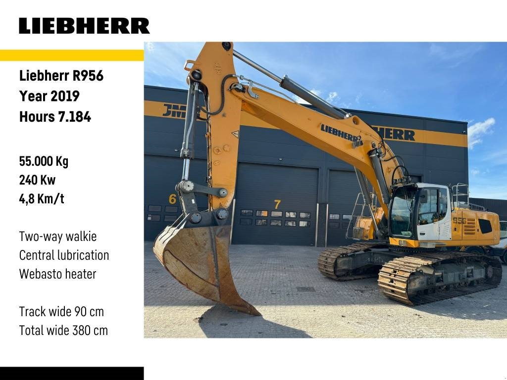 Bagger Türe ait Liebherr R 956 LC, Gebrauchtmaschine içinde Vojens (resim 1)