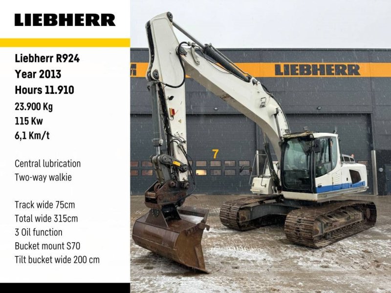 Bagger Türe ait Liebherr R924, Gebrauchtmaschine içinde Vojens