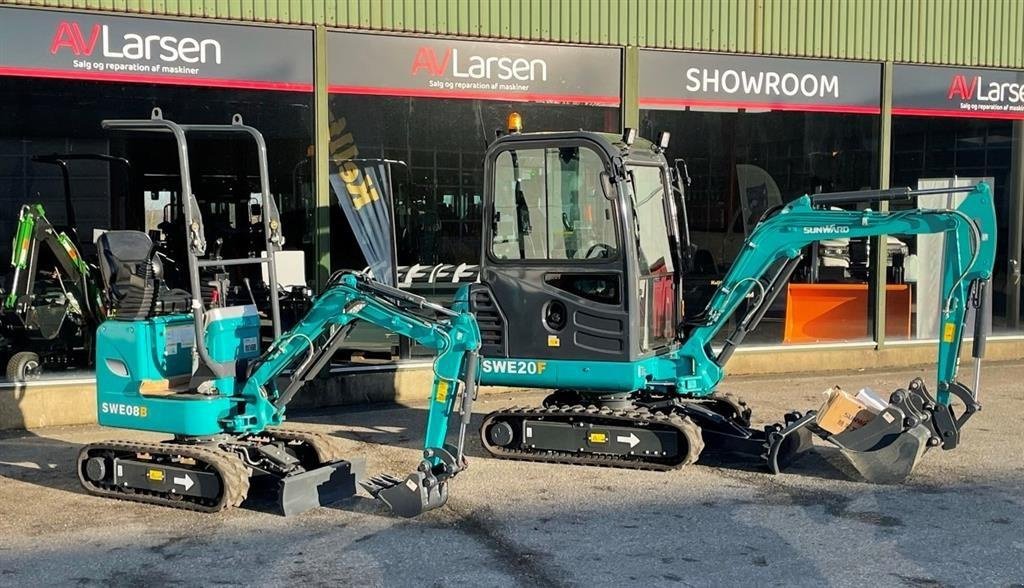 Bagger del tipo Sunward swe08b 1 T. Minigraver med Yanmar motor, Gebrauchtmaschine In Dronninglund (Immagine 3)