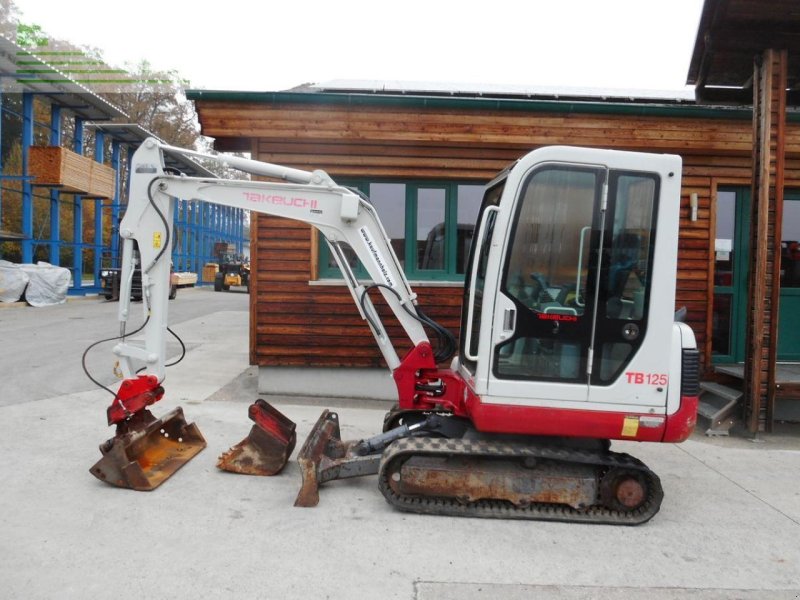 Bagger от тип Takeuchi tb 125 ( 2.790kg ) sw + hydr. löffel + tieflöffe, Gebrauchtmaschine в ST. NIKOLAI/DR. (Снимка 1)