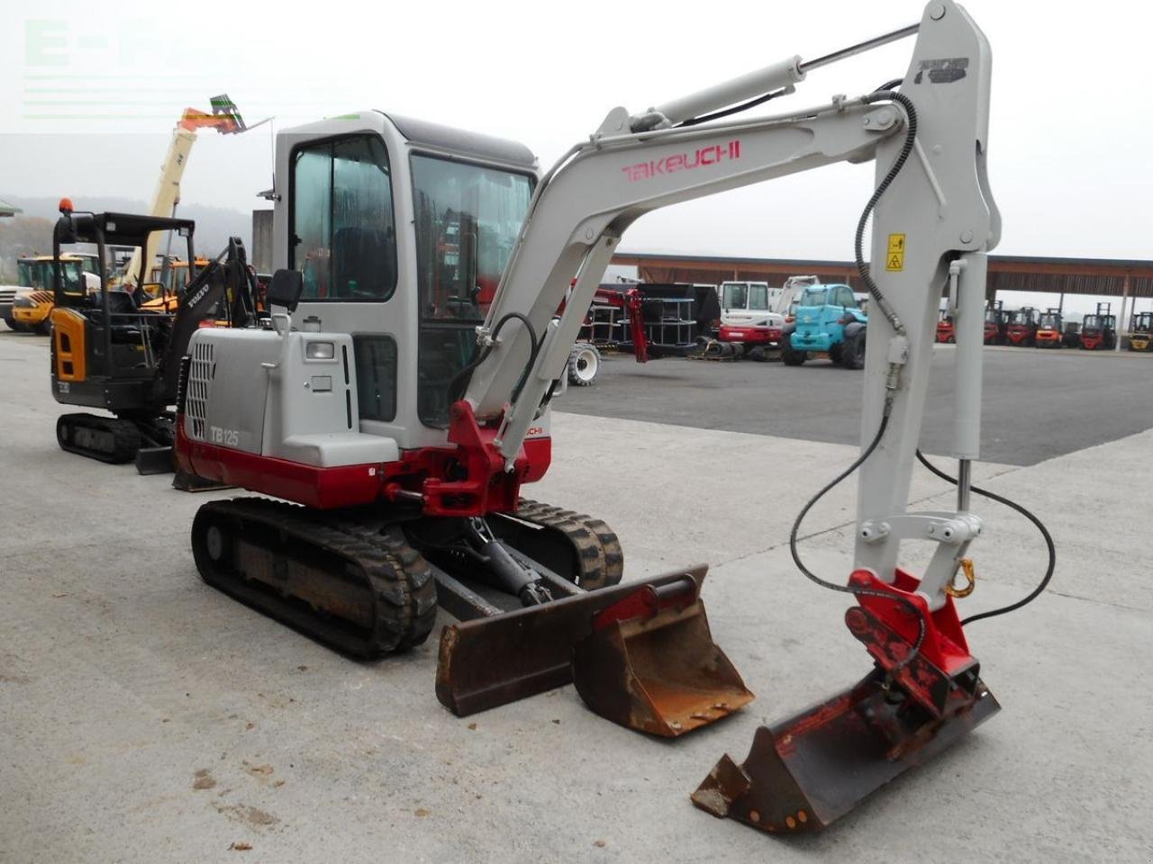 Bagger Türe ait Takeuchi tb 125 ( 2.790kg ) sw + hydr. löffel + tieflöffe, Gebrauchtmaschine içinde ST. NIKOLAI/DR. (resim 5)