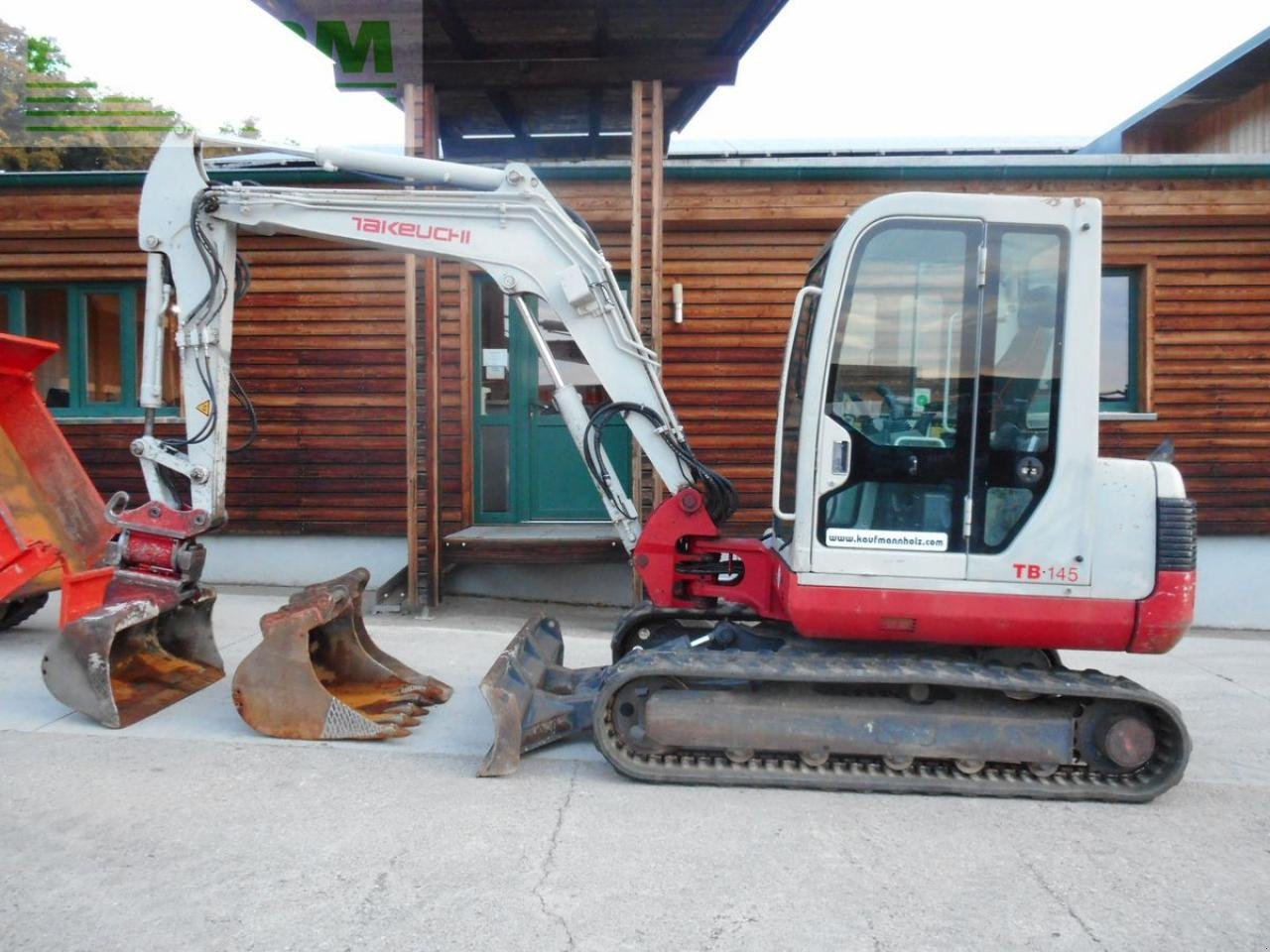 Bagger typu Takeuchi tb 145 mit powertilt + hydr. sw + 3 löffel, Gebrauchtmaschine v ST. NIKOLAI/DR. (Obrázek 1)