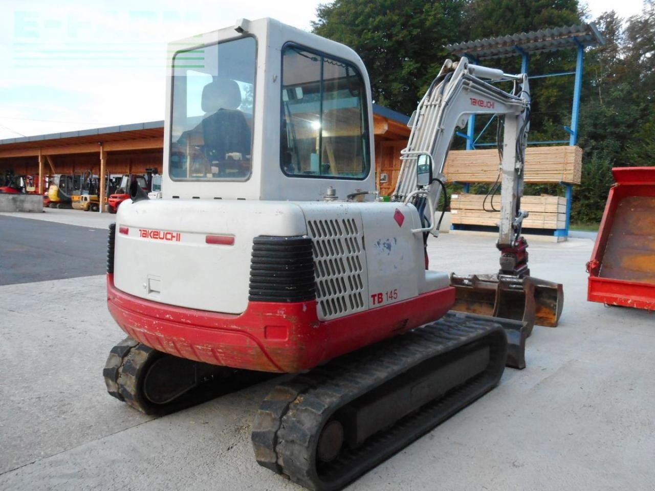 Bagger от тип Takeuchi tb 145 mit powertilt + hydr. sw + 3 löffel, Gebrauchtmaschine в ST. NIKOLAI/DR. (Снимка 4)