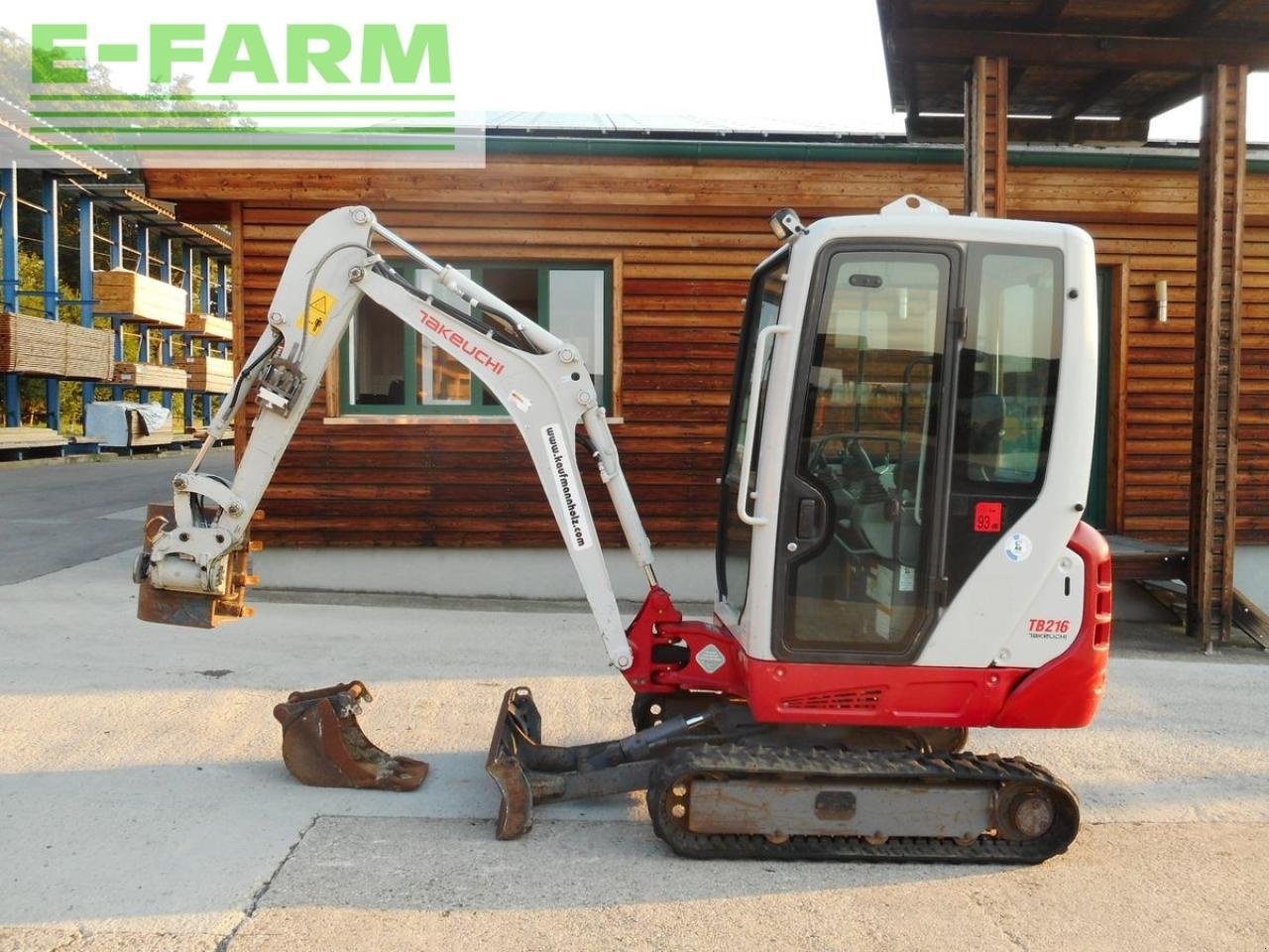 Bagger typu Takeuchi tb 216 ( 1.865kg ) mit powertilt u. hydr. sw, Gebrauchtmaschine v ST. NIKOLAI/DR. (Obrázok 1)