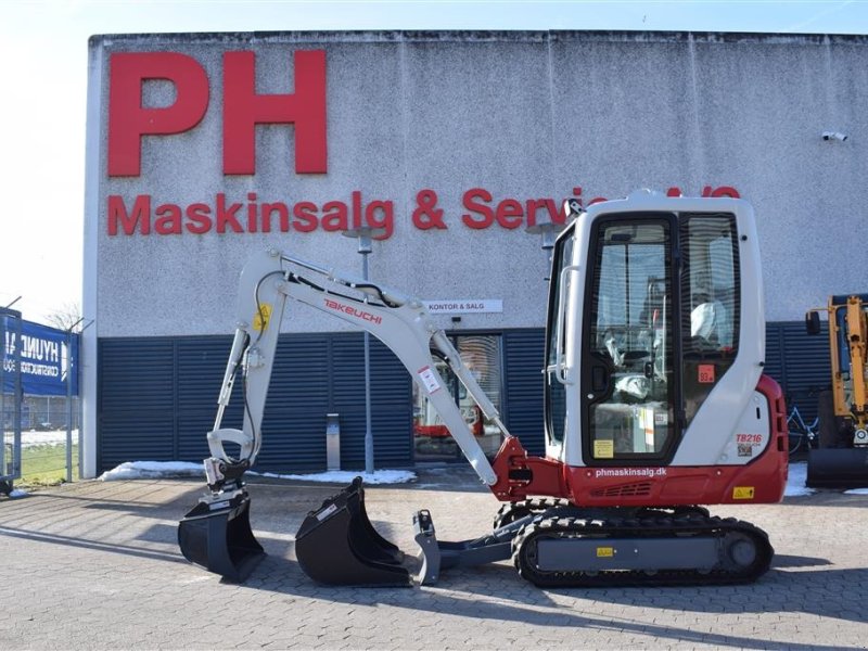 Bagger del tipo Takeuchi TB 216 2022/23 OVERGEMT UDSTILLINGSMODEL, Gebrauchtmaschine In Fredensborg (Immagine 1)