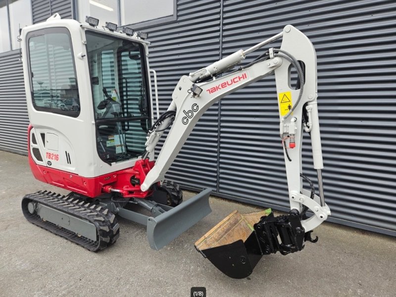 Bagger del tipo Takeuchi TB 216, Gebrauchtmaschine en Fårevejle (Imagen 1)