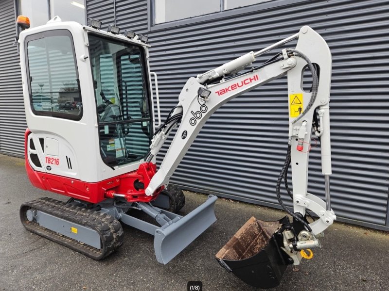 Bagger Türe ait Takeuchi TB 216, Gebrauchtmaschine içinde Fårevejle (resim 1)