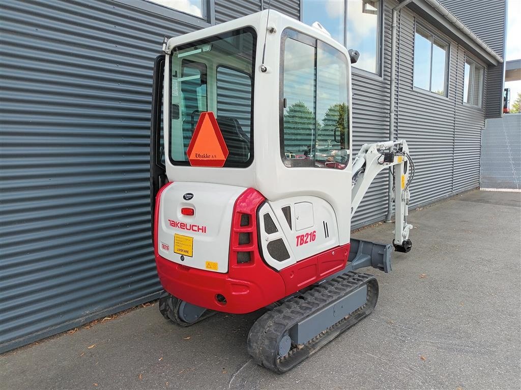 Bagger van het type Takeuchi TB216, Gebrauchtmaschine in Fårevejle (Foto 3)