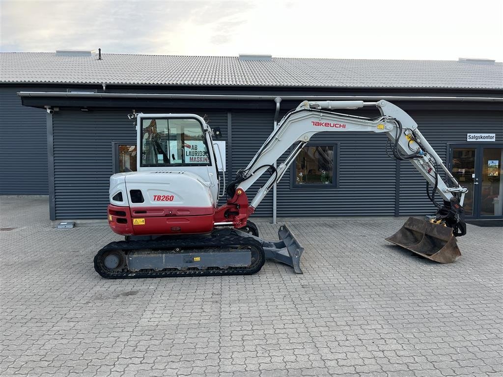 Bagger typu Takeuchi TB260 Aftagelige Engcon rotortilt og centralsmørring., Gebrauchtmaschine w Rønnede (Zdjęcie 1)