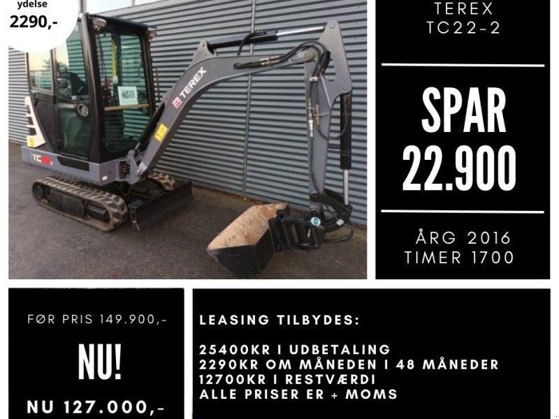 Bagger a típus Terex tc22-2, Gebrauchtmaschine ekkor: Fårevejle (Kép 1)