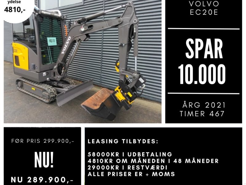 Bagger a típus Volvo ec20e, Gebrauchtmaschine ekkor: Fårevejle (Kép 1)