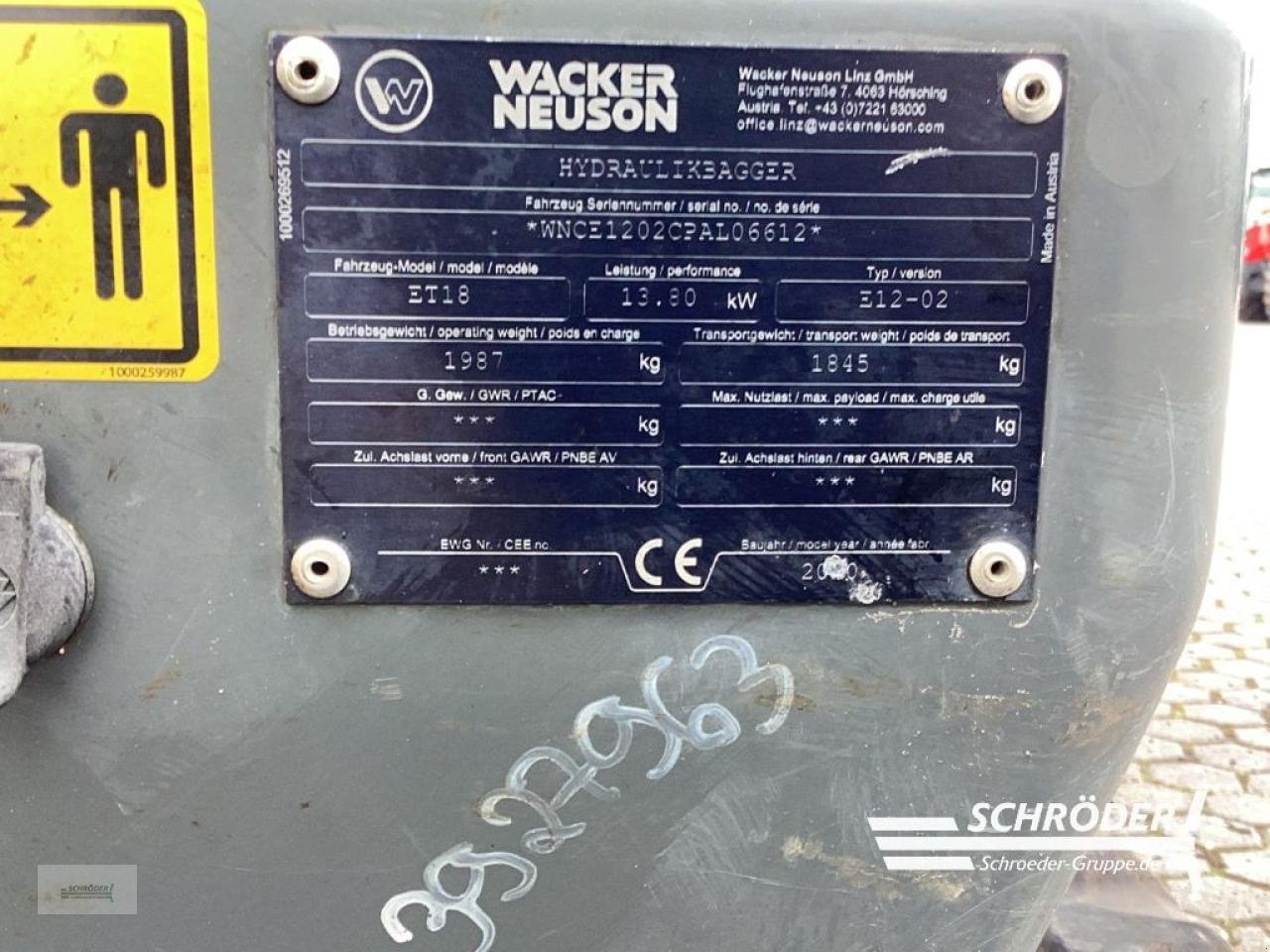 Bagger типа Wacker ET 18, Gebrauchtmaschine в Norden (Фотография 4)