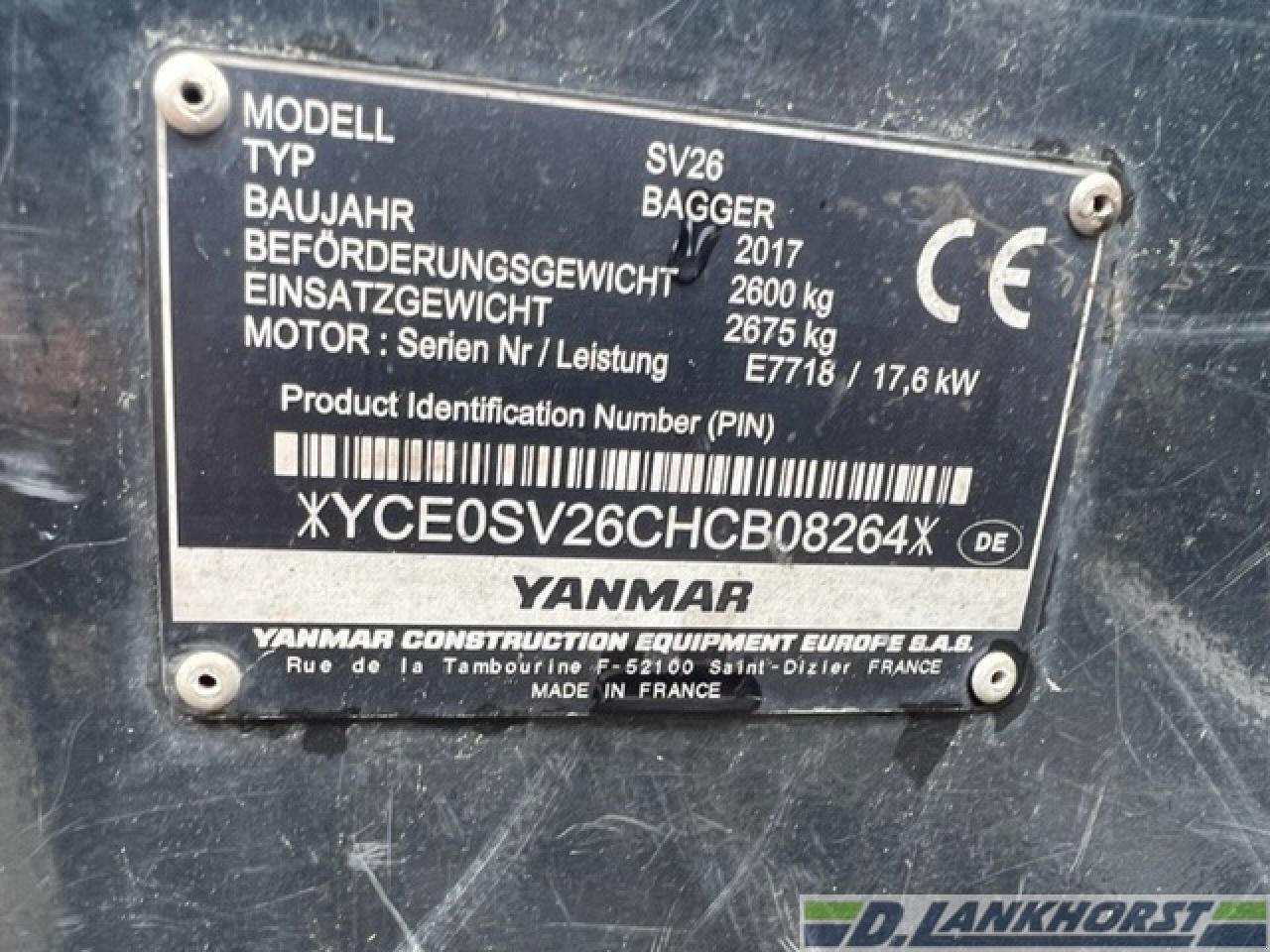 Bagger του τύπου Yanmar SV 26, Gebrauchtmaschine σε Neuenkirchen / Bramsche (Φωτογραφία 9)