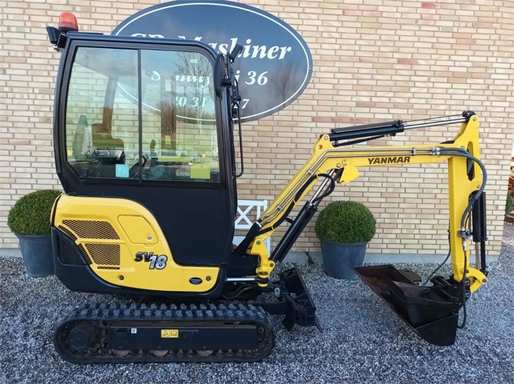 Bagger del tipo Yanmar sv18, Gebrauchtmaschine In Fårevejle (Immagine 2)