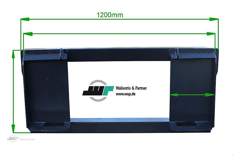 Ballengabel του τύπου Wallentin & Partner Ballenspieß Skid Steer Aufnahme, Neumaschine σε Wesenberg (Φωτογραφία 3)