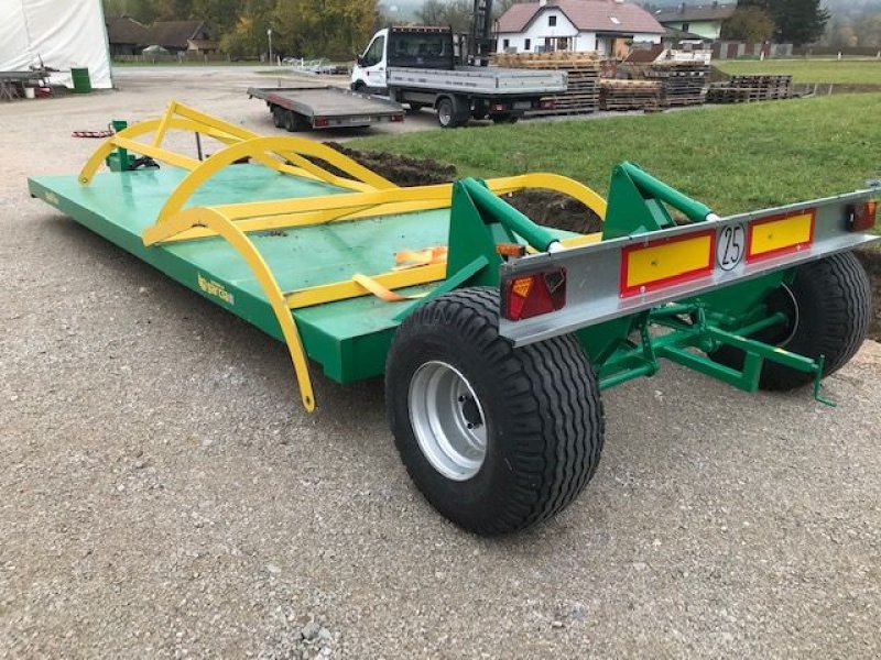 Ballensammelwagen tip Conpexim Plattformwagen mit hydr. absenkbarer Achse, Neumaschine in Apetlon (Poză 2)