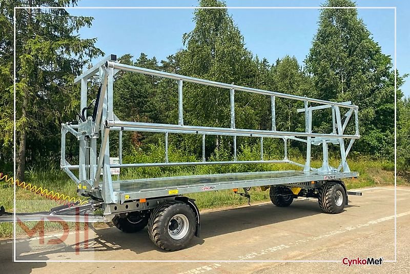 Ballentransportwagen del tipo MD Landmaschinen CM Ballenwagen T 608/2L mit hydraulischer Ladungssicherung, Neumaschine In Zeven (Immagine 9)