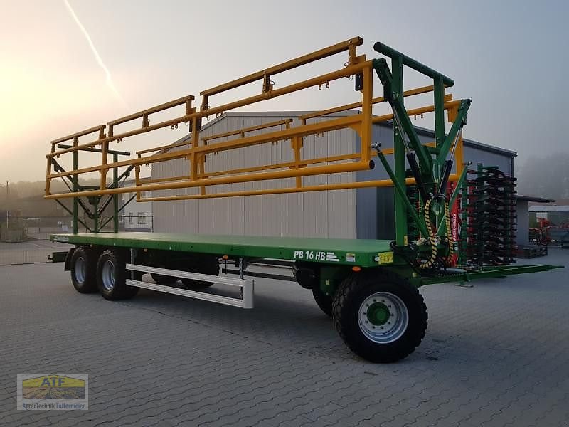 Ballentransportwagen del tipo Metaltech PB 16HB Ballenanhänger, Ballentransportwagen, Ballenwagen, Ballensammelwagen mit klappbarer Erhöhung, Neumaschine en Teublitz (Imagen 2)