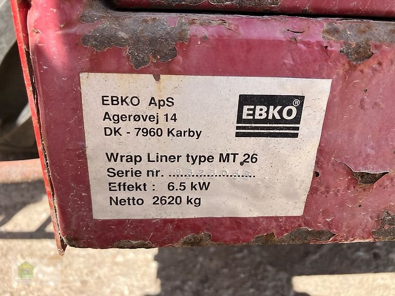 Ballenwickler του τύπου EBKO Strangwickgelgerät Warap Liner MT 26 für Rund- und Quaderballen, Gebrauchtmaschine σε Salsitz (Φωτογραφία 14)