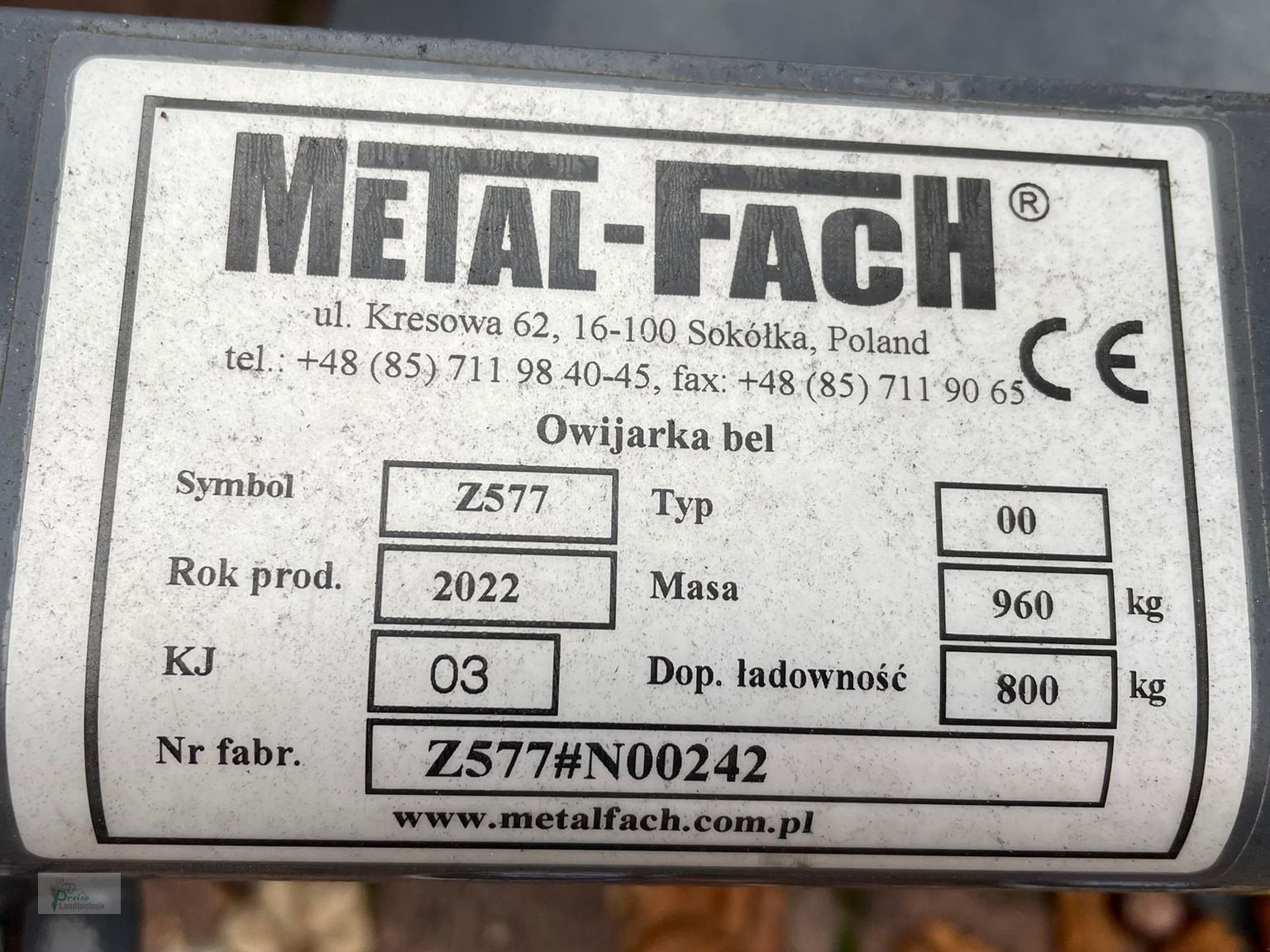 Ballenwickler of the type Metal-Fach Z577, Neumaschine in Bad Kötzting (Picture 6)