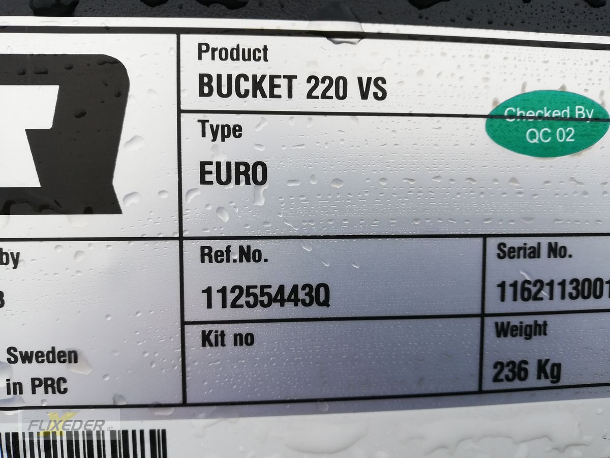 Ballenzange tipa Quicke Leichtgutschaufel Bucket 220VS, Neumaschine u Pattigham (Slika 2)